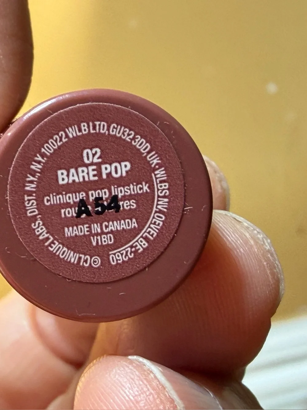 Clinique Bare Pop Lip Colour Lipstick Full Size